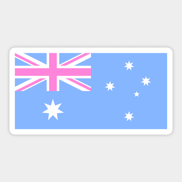 Australia Flag Baby Pink Sticker by lukassfr